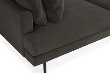 Menard 4-sits Djup Manchestersoffa - Mörkgrå - Möbler - Vardagsrum - Soffor - 4-sits soffor