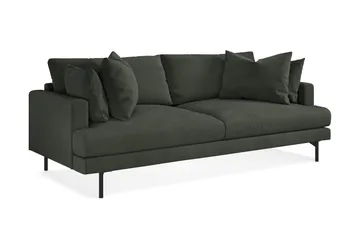 Menard 4-sits Djup Manchestersoffa - Mörkgrön - Möbler - Vardagsrum - Soffor - 4-sits soffor
