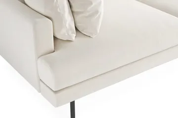 Menard 4-sits Djup Sammetssoffa - Krämvit - Möbler - Vardagsrum - Soffor - 4-sits soffor