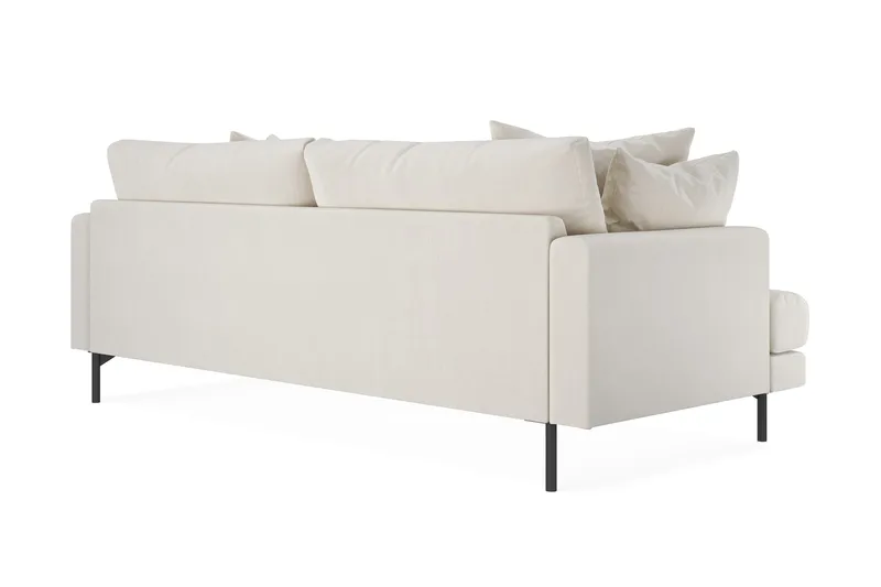 Menard 4-sits Djup Sammetssoffa - Krämvit - Möbler - Vardagsrum - Soffor - 4-sits soffor