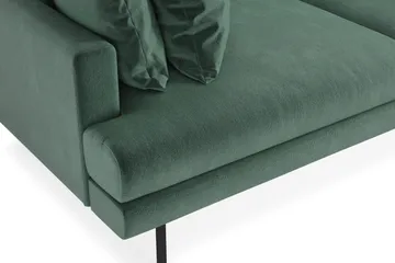 Menard 4-sits Djup Sammetssoffa - Mörkgrön - Möbler - Vardagsrum - Soffor - 4-sits soffor
