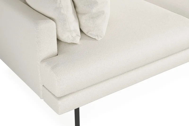 Menard 4-sits Djup Soffa i Bouclé - Vit - Möbler - Vardagsrum - Soffor - 4-sits soffor