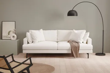 Menard 4-sits Djup Soffa i Bouclé - Vit - Möbler - Vardagsrum - Soffor - 4-sits soffor