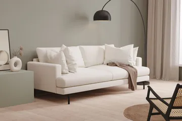 Menard 4-sits Djup Soffa i Bouclé - Vit - Möbler - Vardagsrum - Soffor - 4-sits soffor