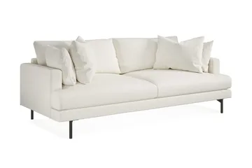 Menard 4-sits Djup Soffa i Bouclé - Vit - Möbler - Vardagsrum - Soffor - 4-sits soffor