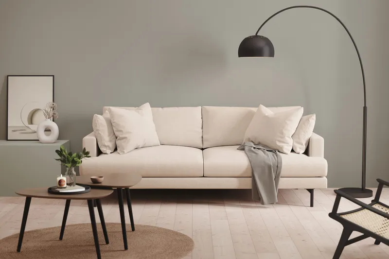 Menard 4-sits Djup Tygsoffa - Beige - Möbler - Vardagsrum - Soffor - 4-sits soffor