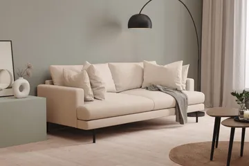 Menard 4-sits Djup Tygsoffa - Beige - Möbler - Vardagsrum - Soffor - 4-sits soffor