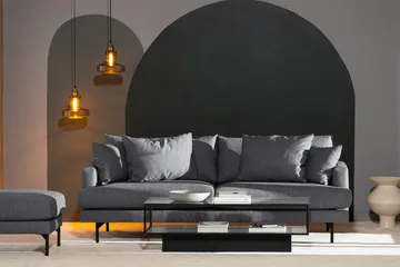 Menard 4-sits Djup Tygsoffa - Mörkgrå - Möbler - Vardagsrum - Soffor - 4-sits soffor
