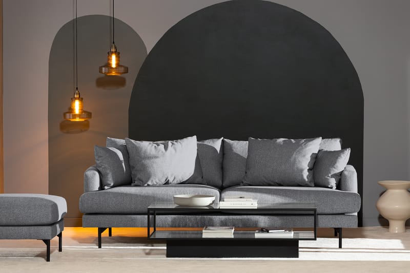 Menard 4-sits Tygsoffa - Grå - Möbler - Vardagsrum - Soffor - 4-sits soffor