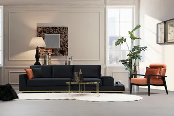 Mezonzo 4-sits Soffa - Svart - Möbler - Vardagsrum - Soffor - 4-sits soffor