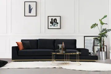 Mezonzo 4-sits Soffa - Svart - Möbler - Vardagsrum - Soffor - 4-sits soffor