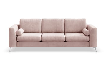 NASHVILLE LYX 4-sits Soffa Rosa/Krom