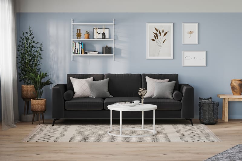 NASHVILLE LYX 4-sits Soffa Svart - Möbler - Vardagsrum - Soffor - 4-sits soffor