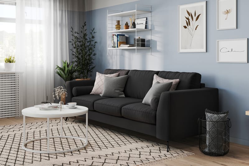 NASHVILLE LYX 4-sits Soffa Svart - Möbler - Vardagsrum - Soffor - 4-sits soffor