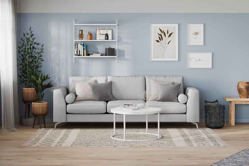 Ocean Lyx 3-sits Tygsoffa - Grå - Möbler - Vardagsrum - Soffor - 4-sits soffor