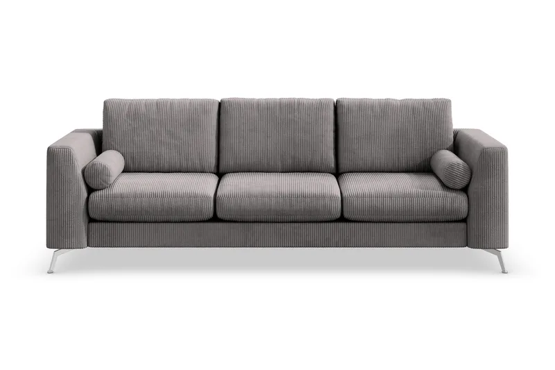Ocean Lyx 4-sits Manchestersoffa - Mörkgrå - Möbler - Vardagsrum - Soffor - 4-sits soffor