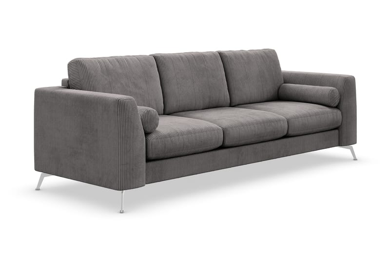 Ocean Lyx 4-sits Manchestersoffa - Mörkgrå - Möbler - Vardagsrum - Soffor - 4-sits soffor