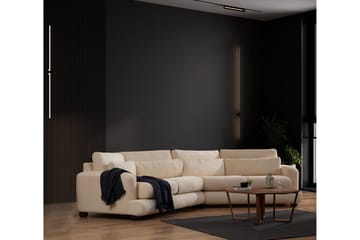 Relento Svängd Soffa 4-sits - Beige - Möbler - Vardagsrum - Soffor - 4-sits soffor