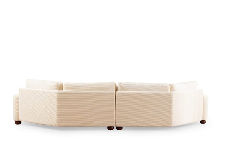 Relento Svängd Soffa 4-sits - Beige - Möbler - Vardagsrum - Soffor - 4-sits soffor