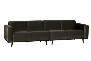 Statement 4-sits Sammetssoffa - Grön - Möbler - Vardagsrum - Soffor - 4-sits soffor