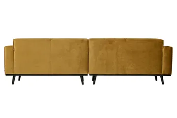 Statement 4-sits Sammetssoffa - Honungsgul - Möbler - Vardagsrum - Soffor - 4-sits soffor