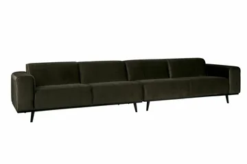 Statement 4-sits Sammetssoffa Large - Grön - Möbler - Vardagsrum - Soffor - 4-sits soffor