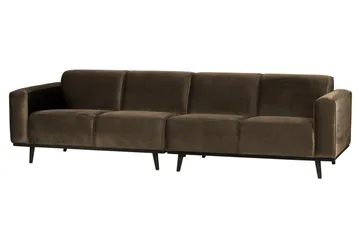 Statement 4-sits Sammetssoffa Large - Taupe - Möbler - Vardagsrum - Soffor - 4-sits soffor