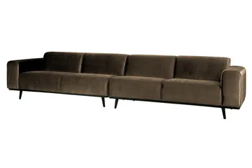 Statement 4-sits Sammetssoffa Large - Taupe - Möbler - Vardagsrum - Soffor - 4-sits soffor