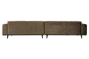 Statement 4-sits Sammetssoffa Large - Taupe - Möbler - Vardagsrum - Soffor - 4-sits soffor