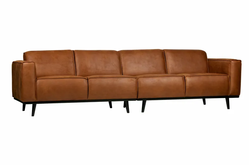 Statement 4-sits Soffa - Cognac - Möbler - Vardagsrum - Soffor - 4-sits soffor
