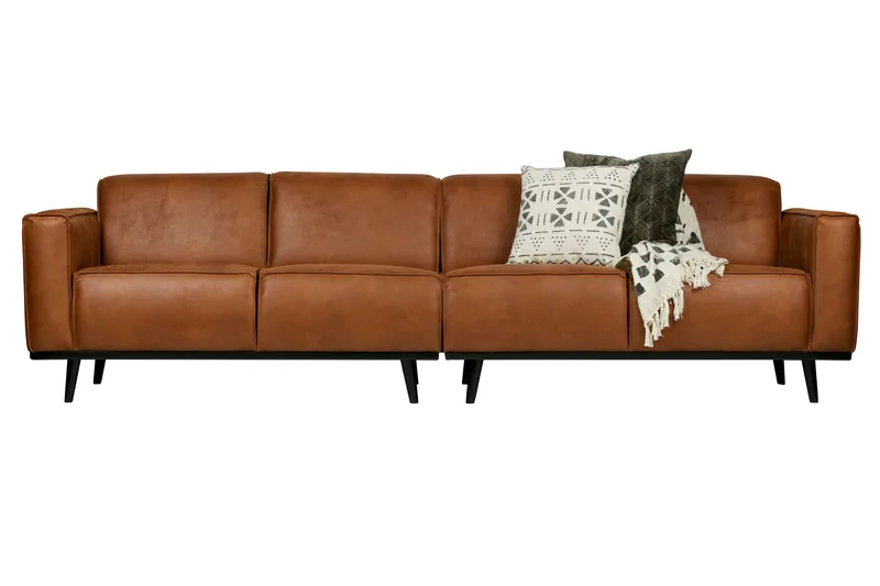 Statement 4-sits Soffa - Cognac - Möbler - Vardagsrum - Soffor - 4-sits soffor