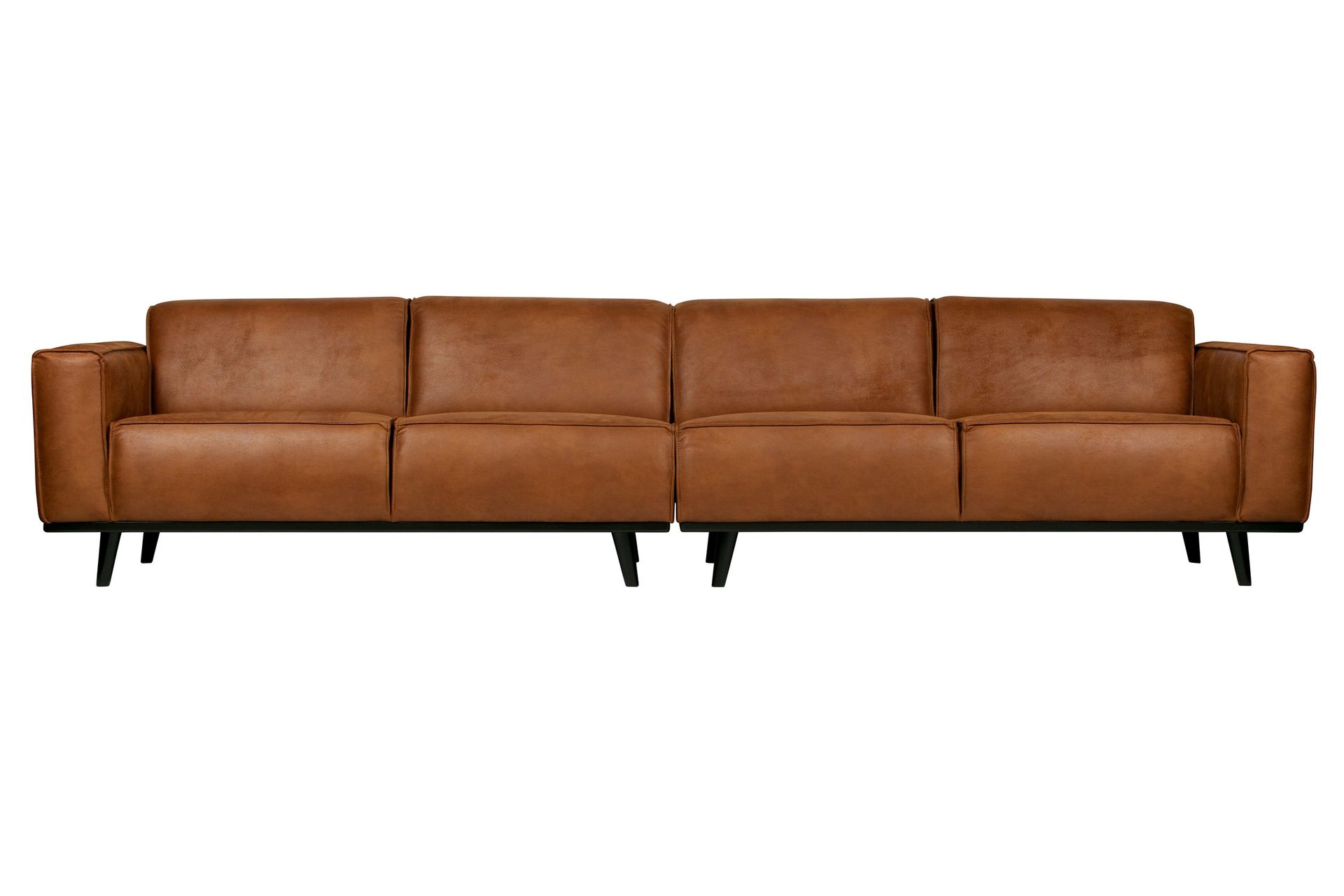 statement 4-sits soffa large - cognac