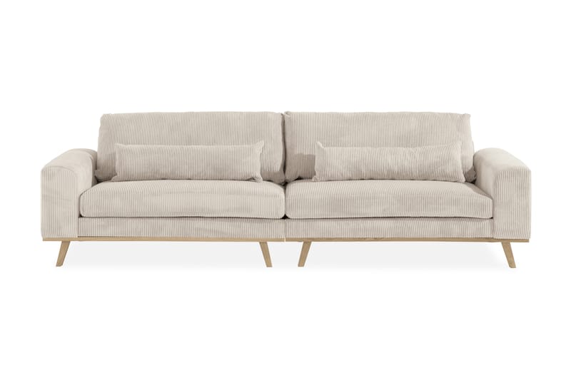 TULSA 4-sits Manchestersoffa Beige - 4-sits soffor