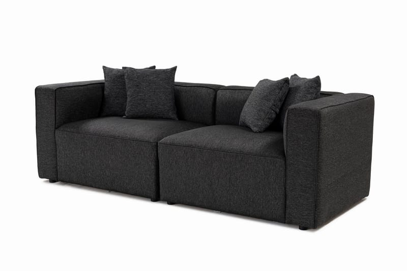 Abbas 2-sits Soffa - Antracit - Möbler - Vardagsrum - Soffor - Modulsoffor - Komplett modulsoffa