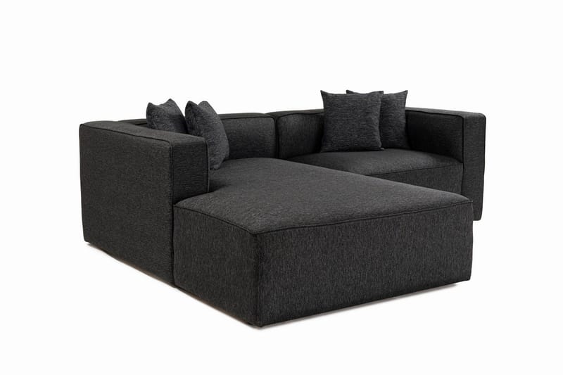 Abbas 4-sits Soffa med Divan - Antracit - Möbler - Vardagsrum - Soffor - Divansoffa & schäslong