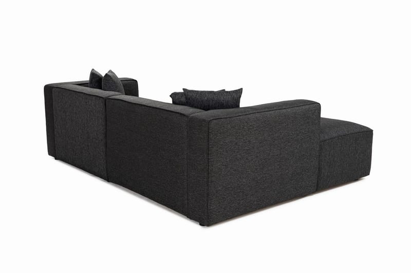 Abbas 4-sits Soffa med Divan - Antracit - Möbler - Vardagsrum - Soffor - Divansoffa & schäslong