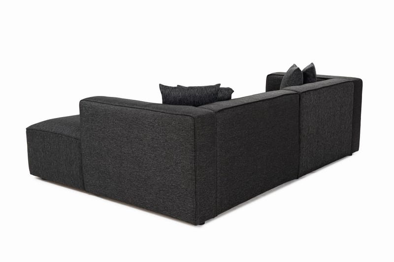 Abbas 4-sits Soffa med Divan - Antracit - Möbler - Vardagsrum - Soffor - Divansoffa & schäslong