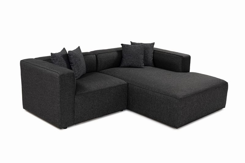 Abbas 4-sits Soffa med Divan - Antracit - Möbler - Vardagsrum - Soffor - Divansoffa & schäslong