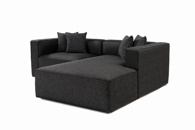 Abbas 4-sits Soffa med Divan - Antracit - Möbler - Vardagsrum - Soffor - Divansoffa & schäslong