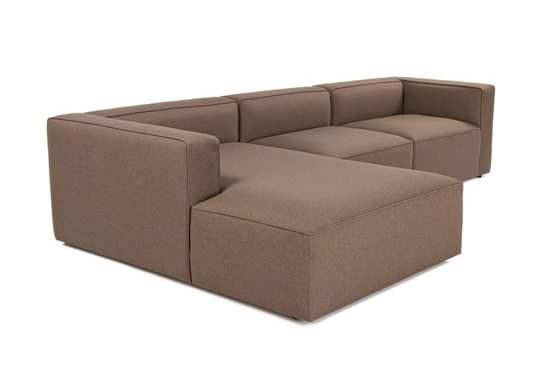 Abbas 4-sits Soffa med Divan - Brun - Möbler - Vardagsrum - Soffor - Divansoffa & schäslong