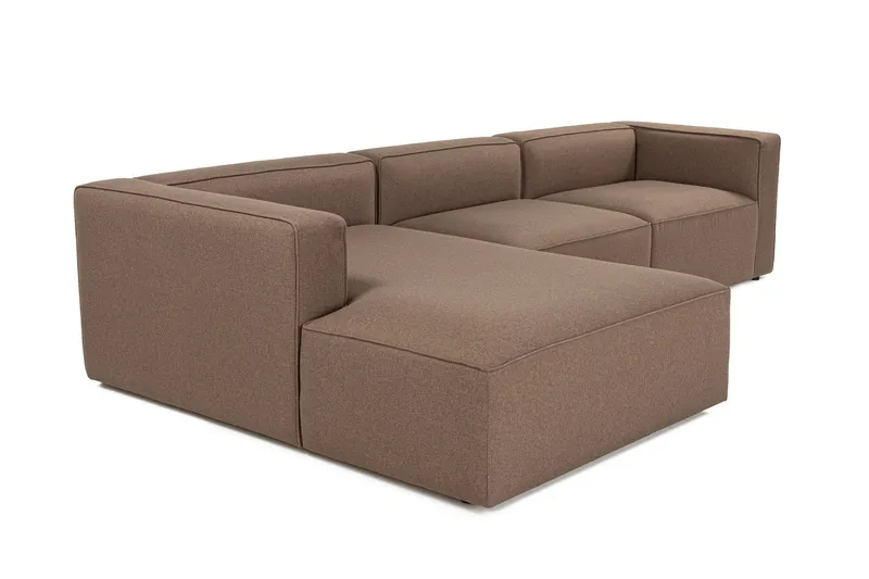 Abbas 4-sits Soffa med Divan - Brun - Möbler - Vardagsrum - Soffor - Divansoffa & schäslong