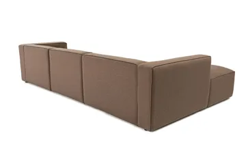 Abbas 4-sits Soffa med Divan - Brun - Möbler - Vardagsrum - Soffor - Divansoffa & schäslong