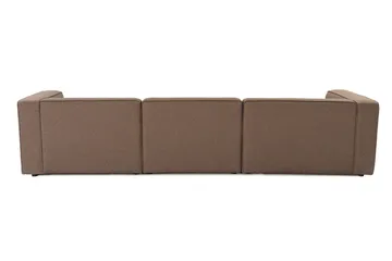 Abbas 4-sits Soffa med Divan - Brun - Möbler - Vardagsrum - Soffor - Divansoffa & schäslong