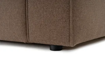 Abbas 4-sits Soffa med Divan - Brun - Möbler - Vardagsrum - Soffor - Divansoffa & schäslong
