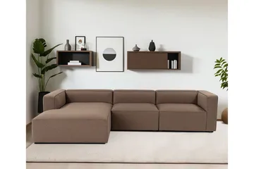 Abbas 4-sits Soffa med Divan - Brun - Möbler - Vardagsrum - Soffor - Divansoffa & schäslong