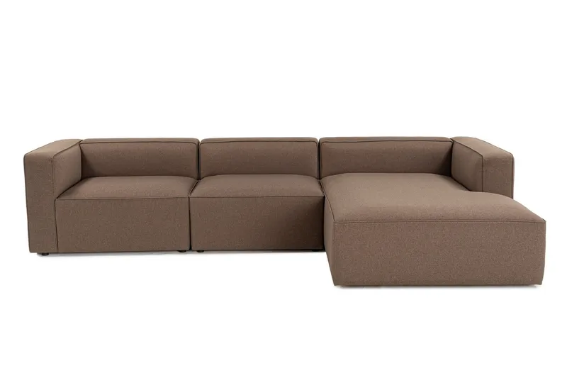 Abbas 4-sits Soffa med Divan, Brun