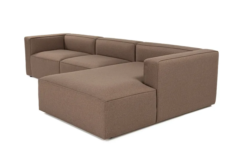 Abbas 4-sits Soffa med Divan - Brun - Möbler - Vardagsrum - Soffor - Divansoffa & schäslong