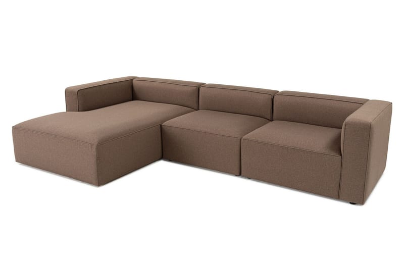 Abbas 4-sits Soffa med Divan - Brun - Möbler - Vardagsrum - Soffor - Divansoffa & schäslong