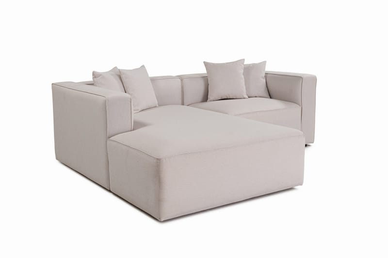Abbas 4-sits Soffa med Divan - Ecru - Möbler - Vardagsrum - Soffor - Divansoffa & schäslong