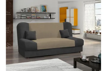 Abron Soffa 3-sits - Grå/Beige - Möbler - Vardagsrum - Bäddsoffor - 3-sits bäddsoffa